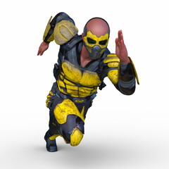 サイバーマン　3DCGレンダリング