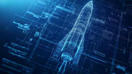 Space explorer blueprint style