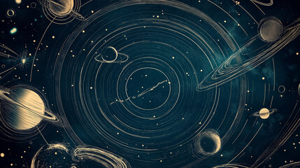 Space explorer blueprint style