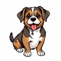 Obraz premium beagle dog isolated on white background