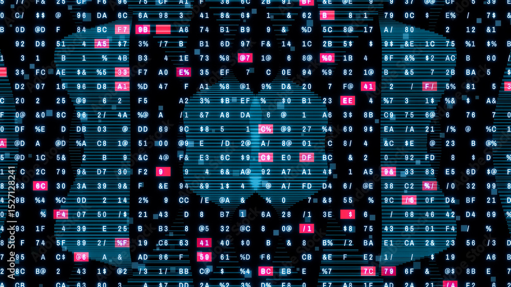Poster concept visual of digital data