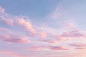 Obraz premium serene sky gradient featuring soft shades of blue pink and violet