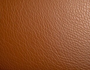 Fototapeta premium Brown leather texture in close-up with natural grain pattern