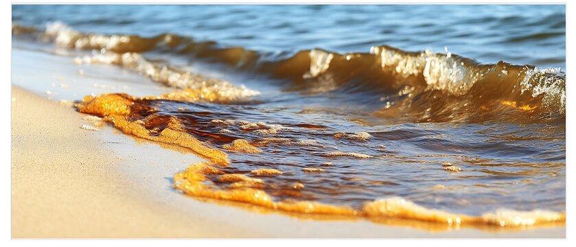 Pollution on the shore