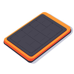 2D flat Anti-fatigue Mat vector illustration, isolated on a white background.