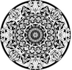 mandala round ornament