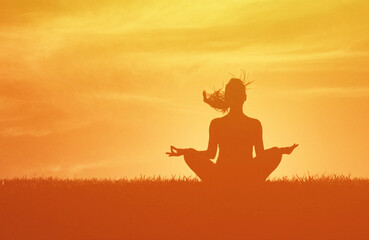 Peaceful meditation in nature, just breath and stay calm.	