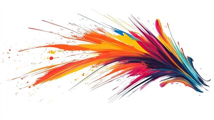 Abstract colorful splash art
