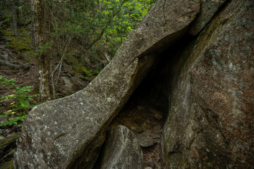 Cave Along the Giant Slide Trail in Acadia