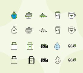 Eco Icon Set for Environmental Awareness 2