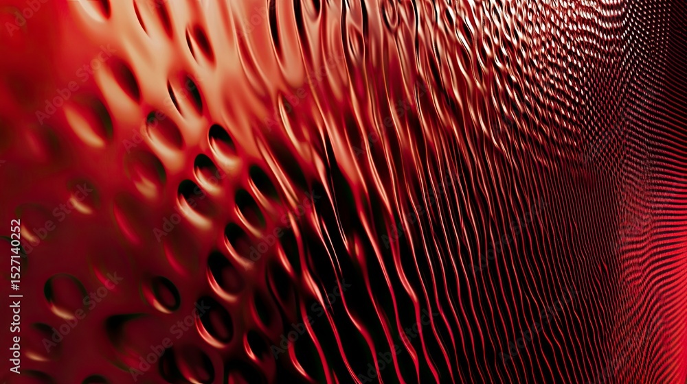 Poster abstract crimson texture with undulating patterns