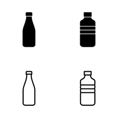 Bottle icon vector. bottle sign and symbol
