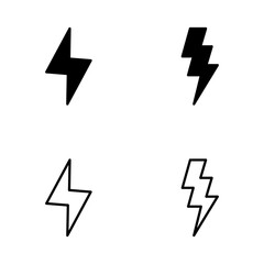 Lightning icon vector. electric sign and symbol. power icon. energy sign