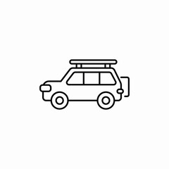 camper van icon sign vector