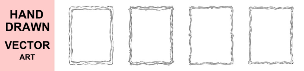 Black and white line vector illustration featuring abstract geometric shapes and minimalist design elements, perfect for modern artwork, backgrounds, branding, packaging, and digital graphic design.
