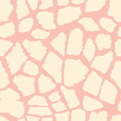 Abstract modern giraffe seamless pattern. Animals trendy background. Colorful decorative vector stock illustration for print, card, postcard, fabric, textile. Modern ornament of stylized skin.