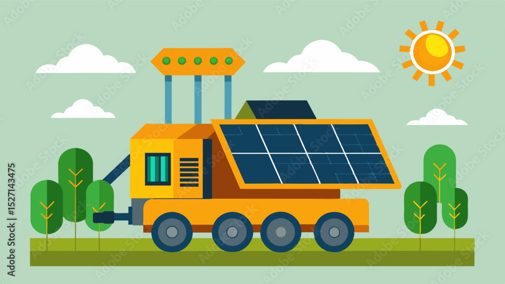 Poster a solarpowered robotic harvester with selfcharging capabilities eliminating the need for external po