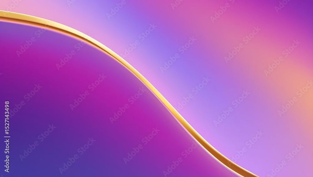 Poster abstract gradient background elegant golden curve design