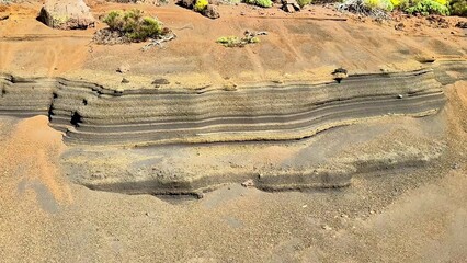Stratified Rocks Found in the Coastal Zone Exploring Geological Patterns and Textures