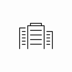 company headquarters icon sign vector