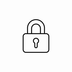 lock pad icon sign vector