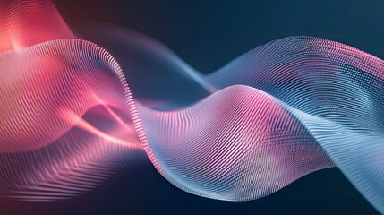 Abstract flowing lines of light