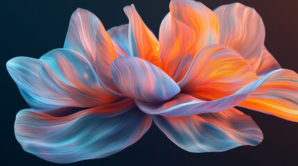 red and blue flower