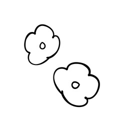 手書き風のお花アイコン