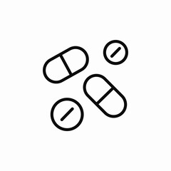 pill treatments icon sign vector