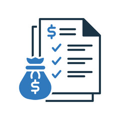 Budget Plan mixed color icon