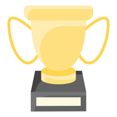 Trophy flat icon