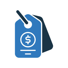 Price Tag mixed color icon