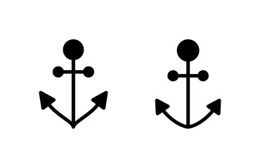 Anchor icon vector illustration. Anchor sign and symbol. Anchor marine icon.