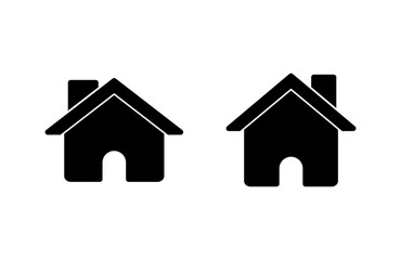 Home icon vector illustration. House sign and symbol