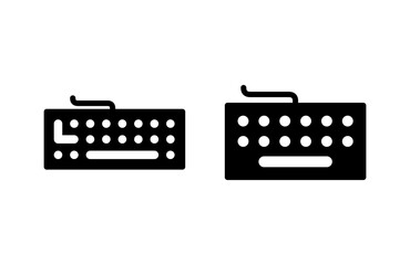 Keyboard icon vector illustration. keyboard sign and symbol