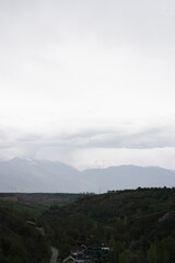 Kashmiri Landscape twilight in the mountains