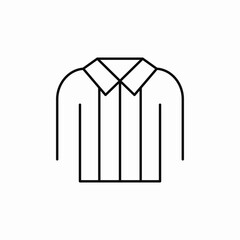 buttonup shirt clothe icon sign vector