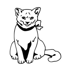 Obraz premium charming feline illustration