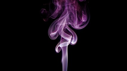 Abstract Purple Smoke Art Swirling Patterns and Ethereal Beauty
