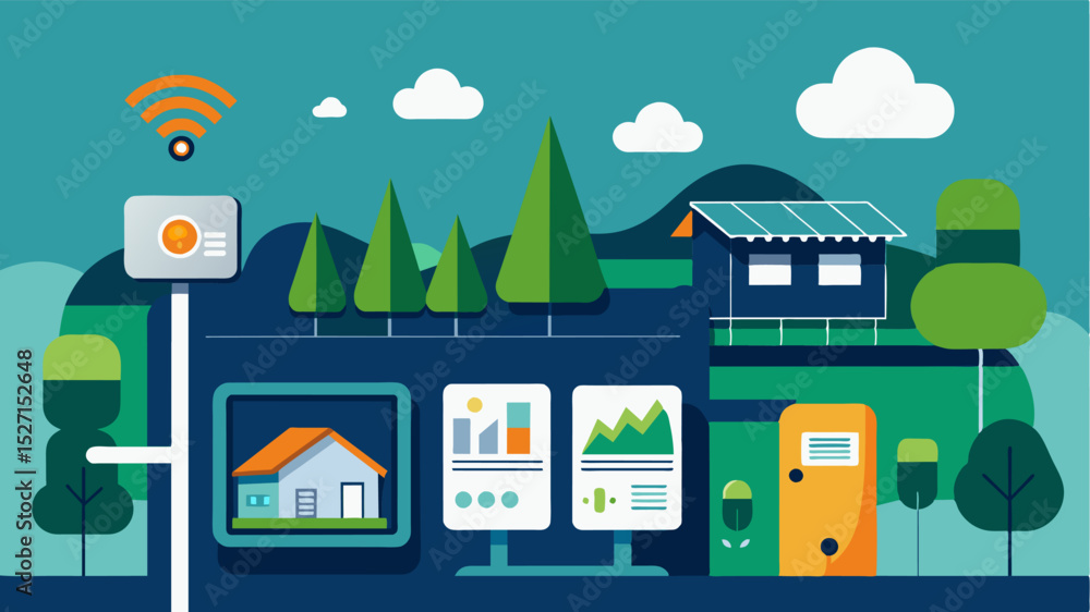 Poster the cabins digital thermostats and energy monitoring system allow the owners to optimize their energ