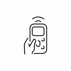 remote control icon sign vector
