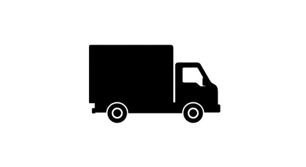 Delivery truck silhouette