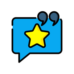 Mention lineal color icon