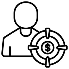 Obraz premium Niche Market Icon