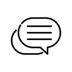 Chat Bubble line icon