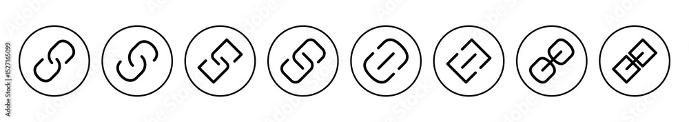 Poster link icon vector. hyperlink chain symbol.