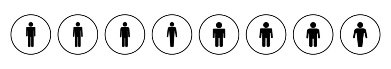 Man icon vector. male icon vector. human symbol