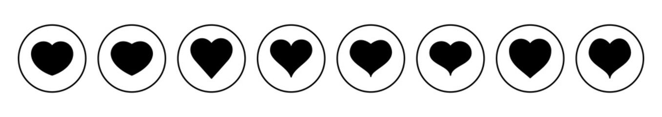 Love icon vector. Heart icon vector. Like icon vector.