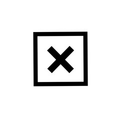 Check mark and cross icon big set vector illustration.