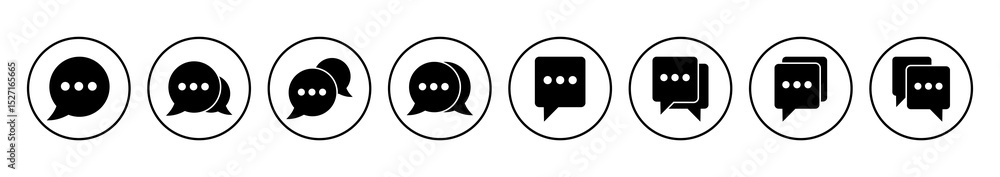 Poster chat icon vector. speech bubble icon. comment icon vector. message. contact us